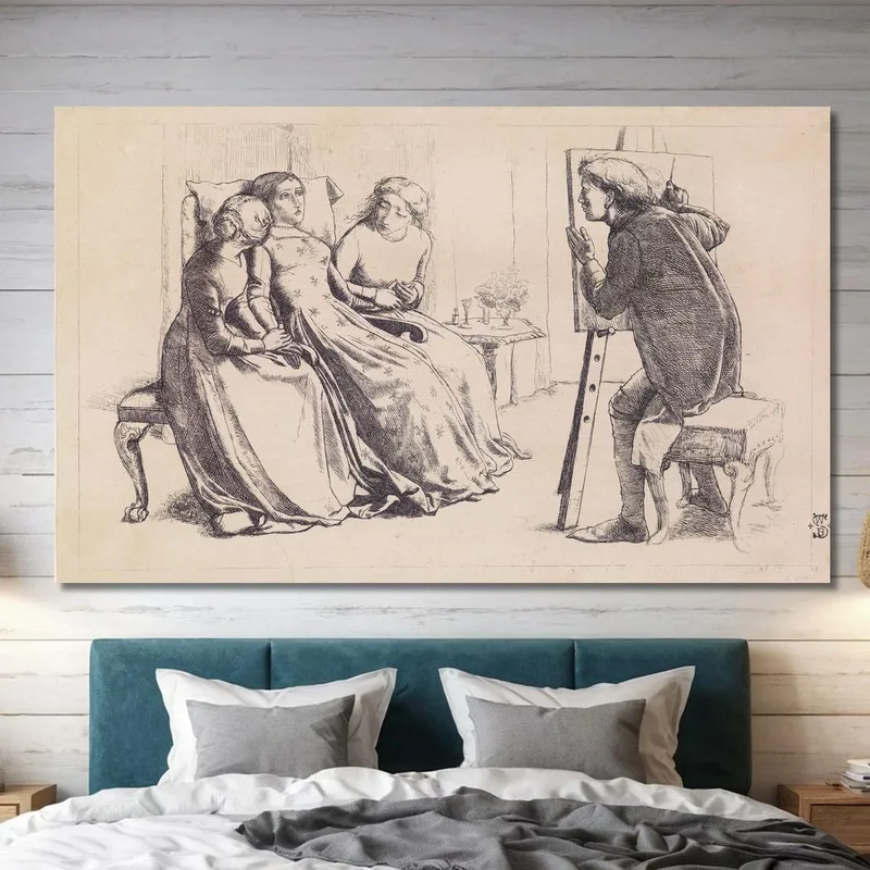 Die Heilige Agnes Der Fürsprache Sir John Everett Millais
