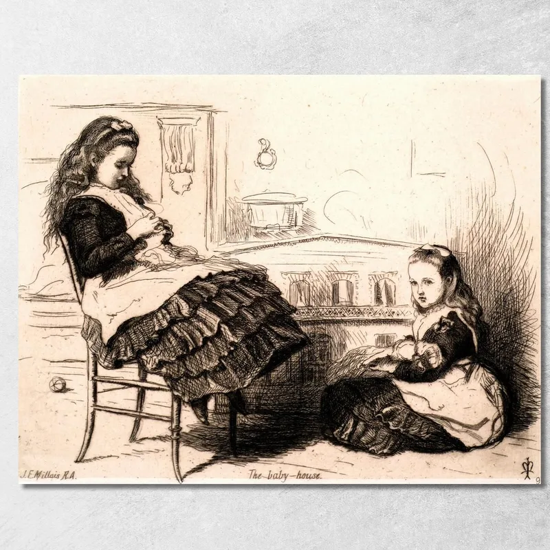 La Casa Delle Bambole Sir John Everett Millais quadro stampa su tela