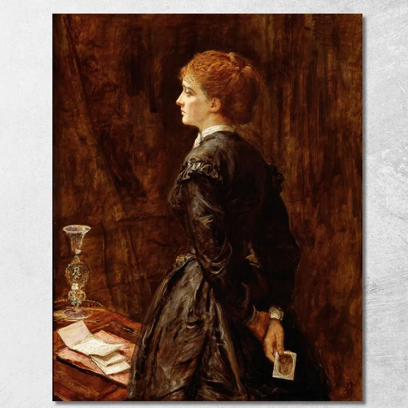 Sì O No? Sir John Everett Millais quadro stampa su tela