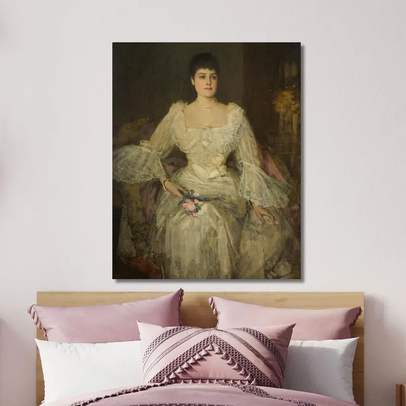 Eine Dame In Weiß Ein Porträt Von Lady Lyle Sir John Lavery