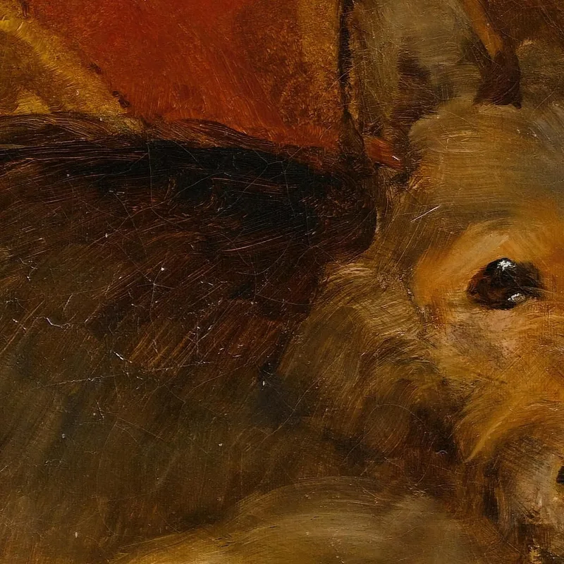 Cane Su Una Sedia Sir John Lavery