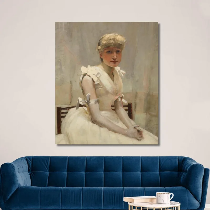 Portrait D'Une Jeune Femme Sir John Lavery