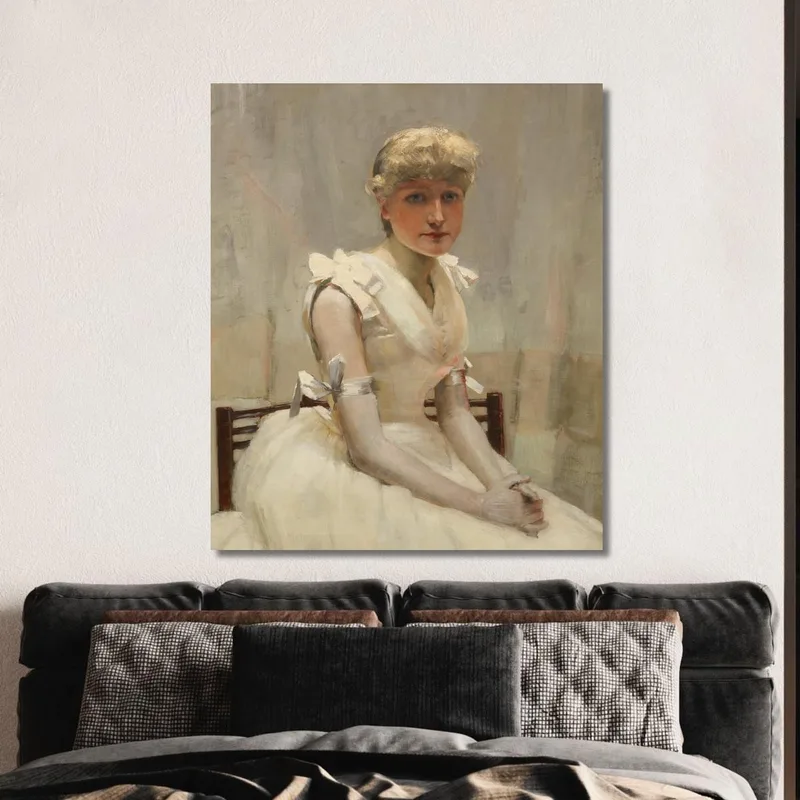 Portrait D'Une Jeune Femme Sir John Lavery