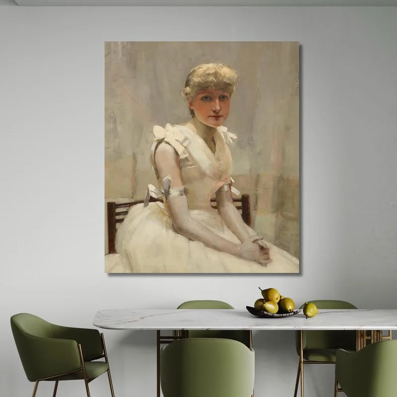 Portrait D'Une Jeune Femme Sir John Lavery