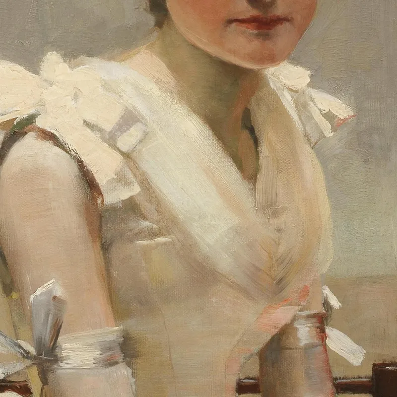 Portrait D'Une Jeune Femme Sir John Lavery