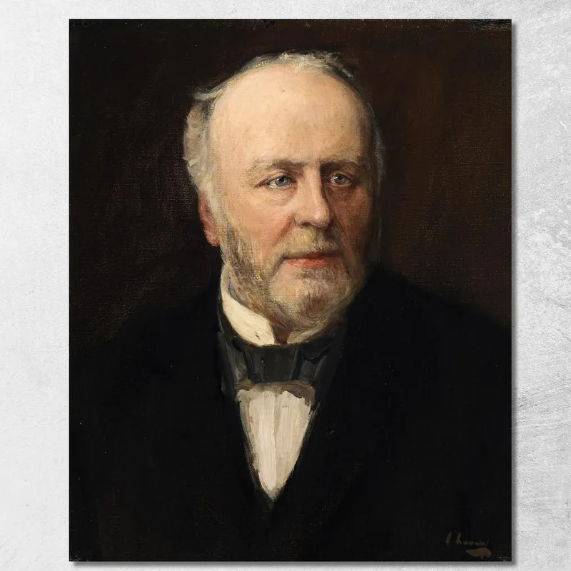 Ritratto Di John Thomas Gilbert 1829-1897 Antiquario Sir John Lavery quadro stampa su tela