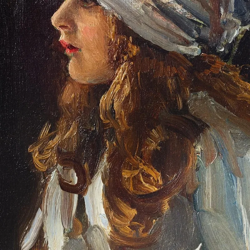 Portrait Of The Artist'S Daughter Alice Sir John Lavery