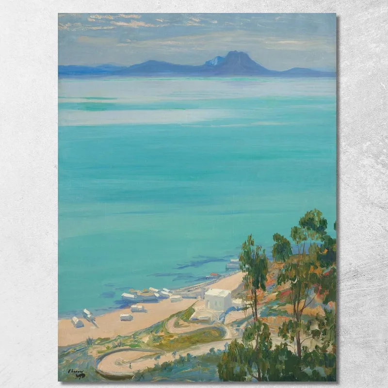 La Baia Di Tunisi Mattina Sir John Lavery quadro stampa su tela