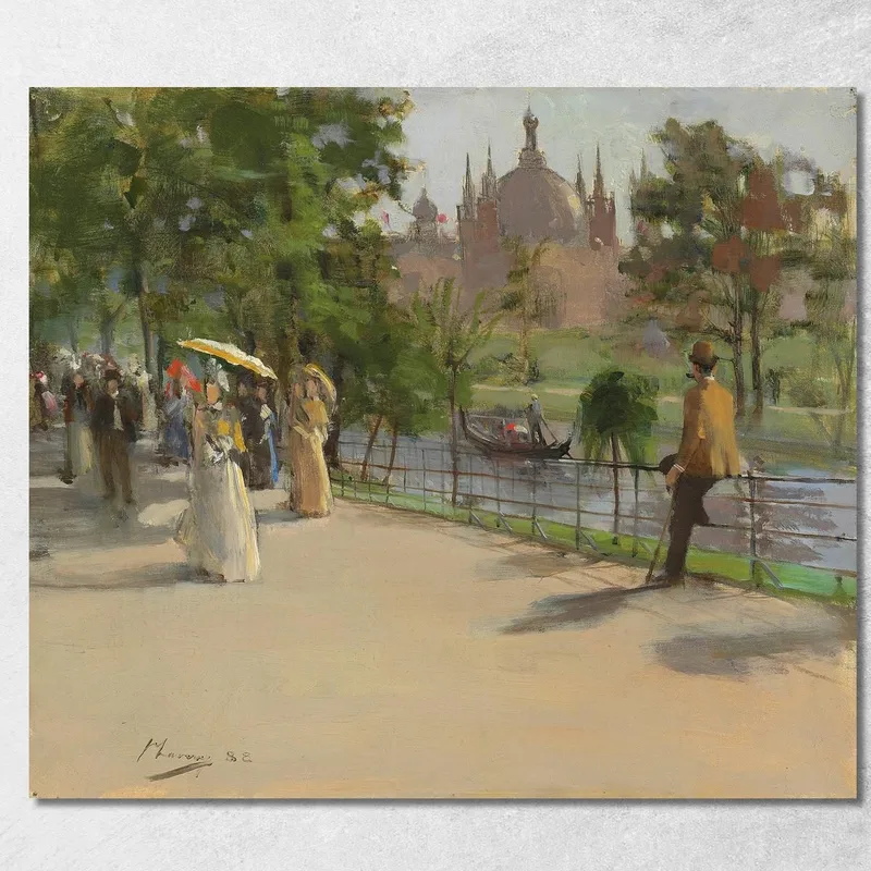 La Mostra Internazionale Di Glasgow Sir John Lavery quadro stampa su tela