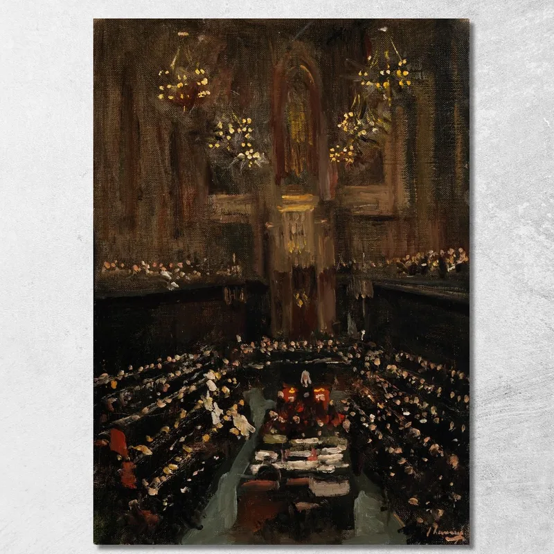 La Ratifica Del Trattato Irlandese Nella Camera Dei Lord Inglese 1921 Sir John Lavery quadro stampa su tela