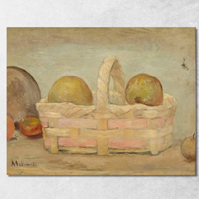 Mele In Un Cesto Tadeusz Makowski quadro stampa su tela