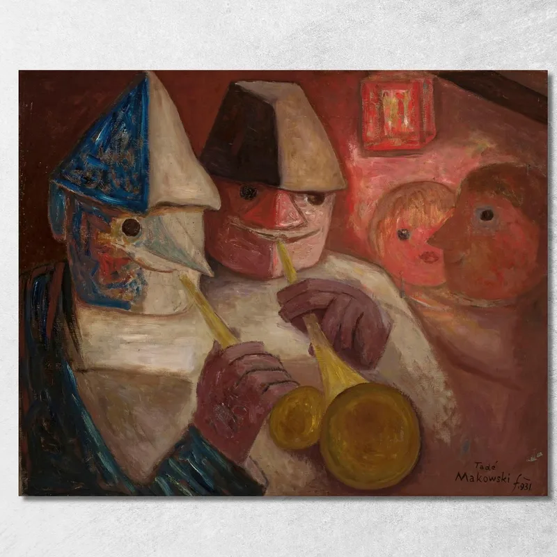 Palla Tadeusz Makowski quadro stampa su tela
