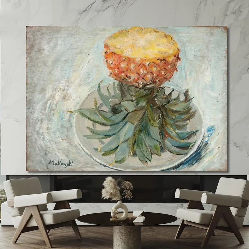 Pineapple On A Plate Tadeusz Makowski