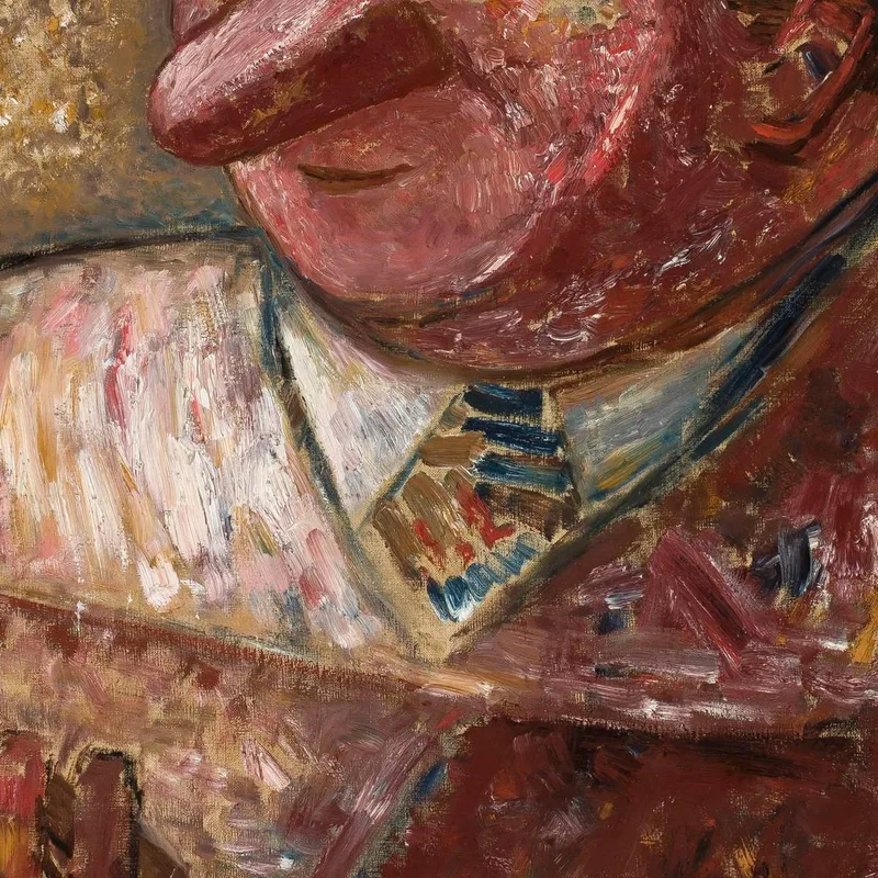 Ritratto Di Un Uomo Con Cappello E Sigaro Tadeusz Makowski