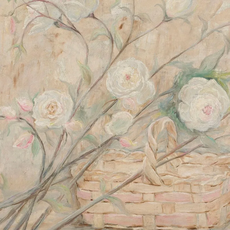 Rose Mit Einem Korb Tadeusz Makowski