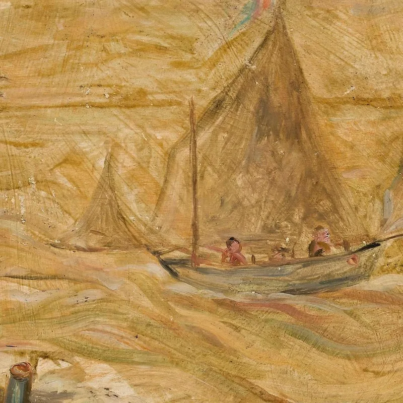 Sailing Boat On A Sea Tadeusz Makowski