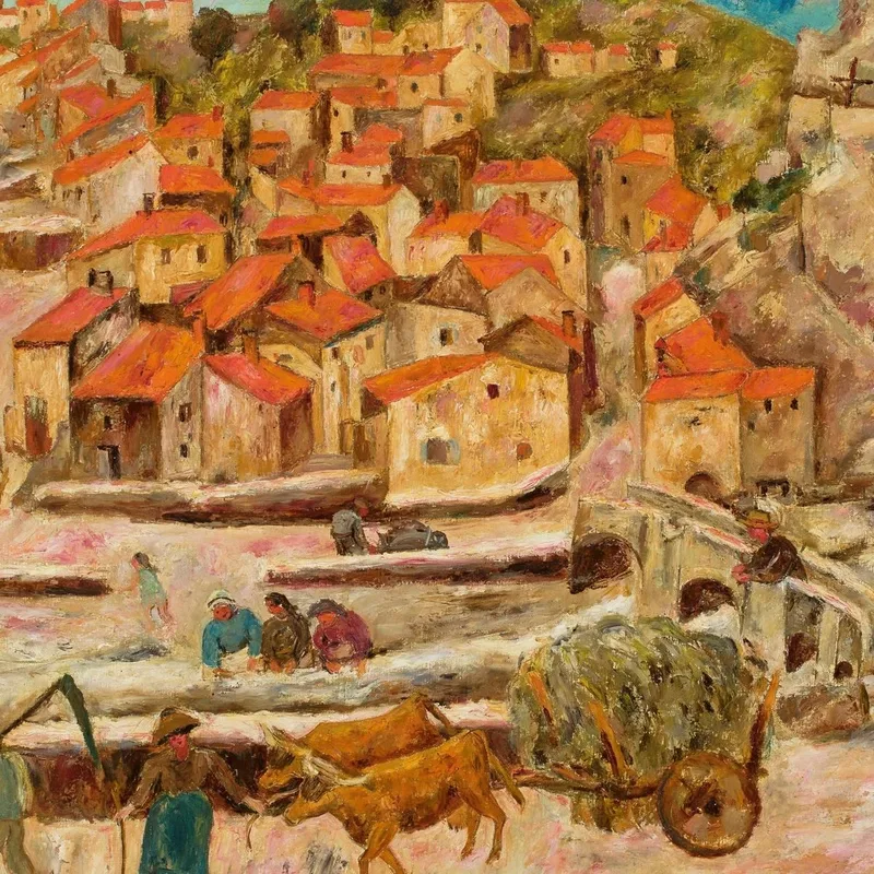 Vista Dal Ponte A Espaly Tadeusz Makowski
