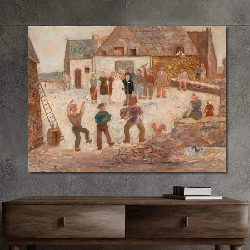 Mariage Dans Un Village Tadeusz Makowski