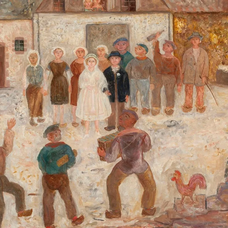 Mariage Dans Un Village Tadeusz Makowski