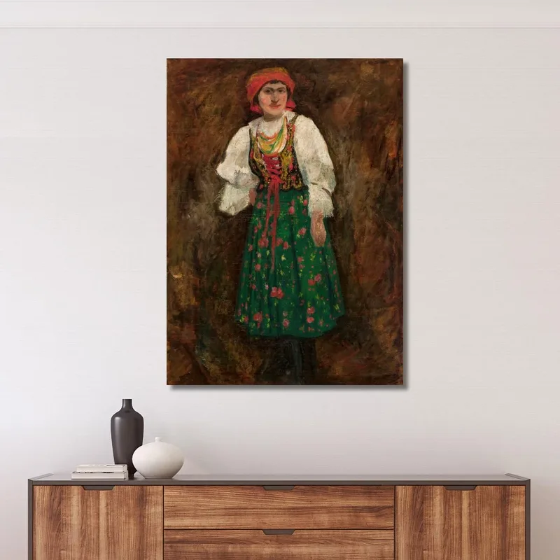 Femme En Costume Folklorique De Cracovie Tadeusz Makowski