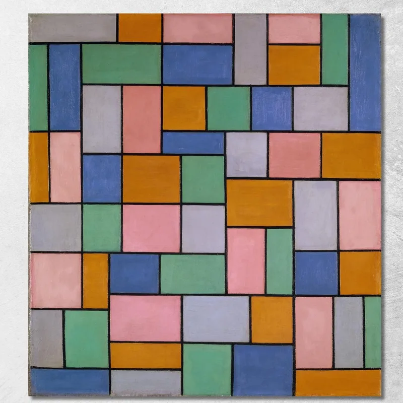 Composition En Dissonances Theo van Doesburg tableau impression sur toile