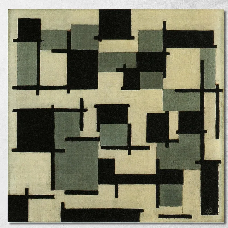 Composition Xiii Theo van Doesburg tableau impression sur toile