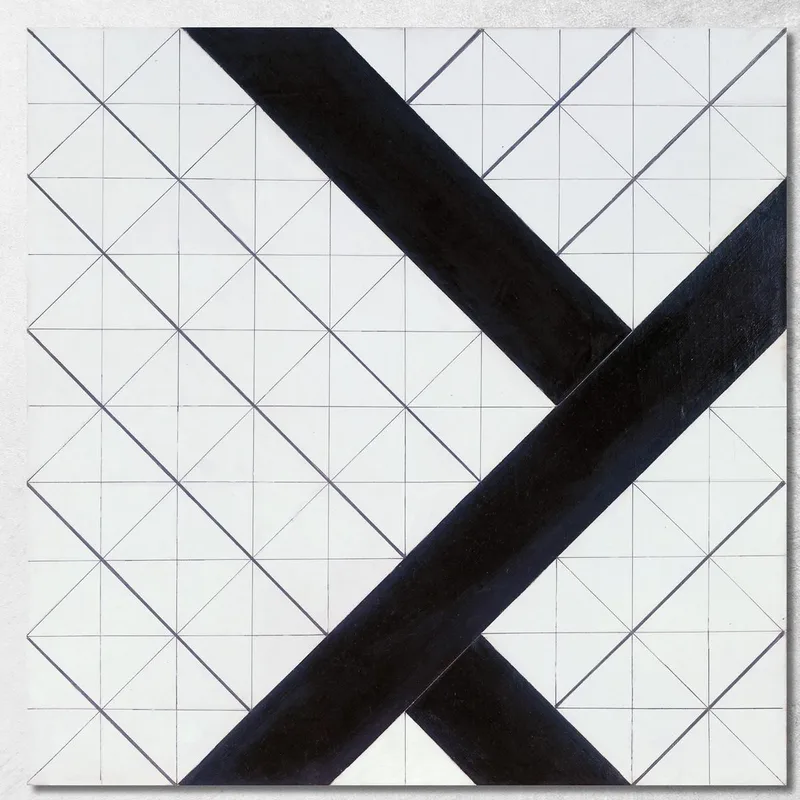 Contre-Composition Vi Theo van Doesburg tableau impression sur toile