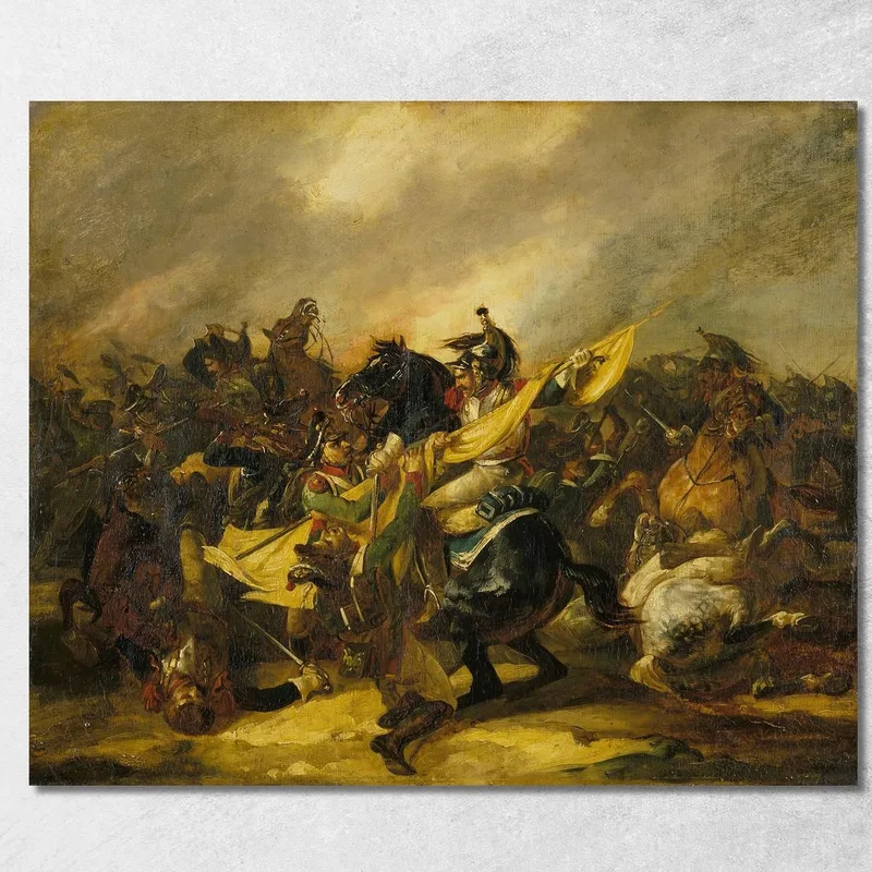 Una Carga De Coraceros Théodore Géricault cuadro en lienzo