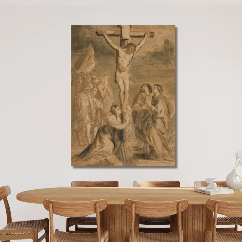 Christus Am Kreuz Umgeben Von Der Jungfrau Und Den Heiligen Théodore Géricault