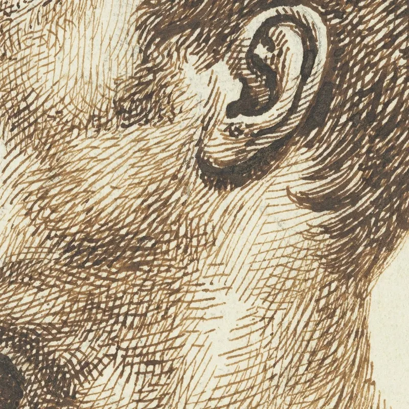 Kopf Eines Mannes Vorderseite Théodore Géricault