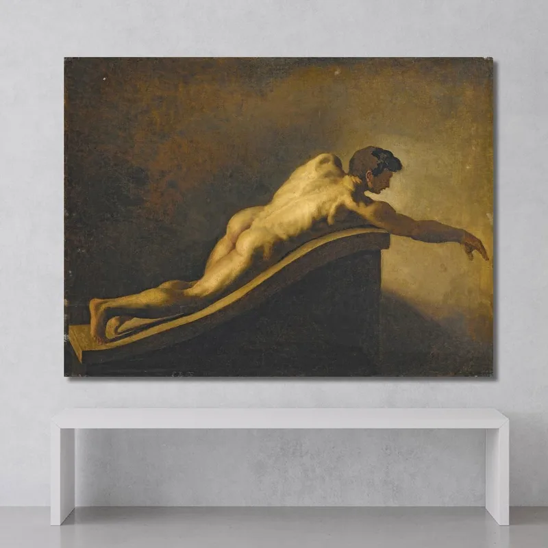 Hombre Acostado Théodore Géricault
