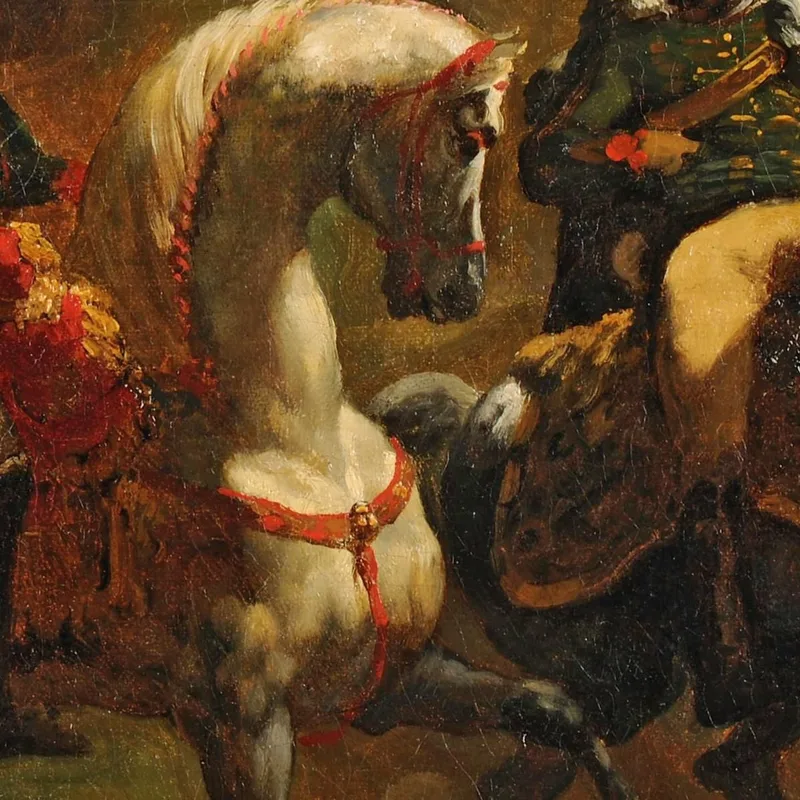 Napoleon Erteilt Einem Hochrangigen Offizier Der Guides Einen Befehl Théodore Géricault