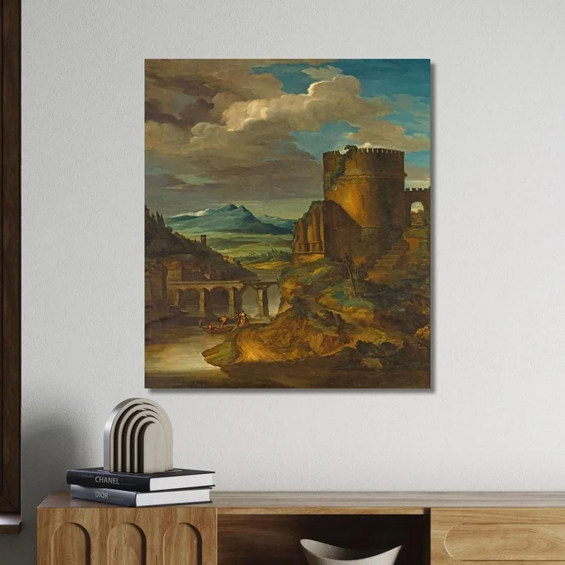 Italienische Landschaft Am Grab Théodore Géricault