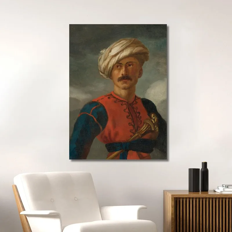 Portrait De Mameluck Le Mamelouk De La Galerie D'Orléans Théodore Géricault