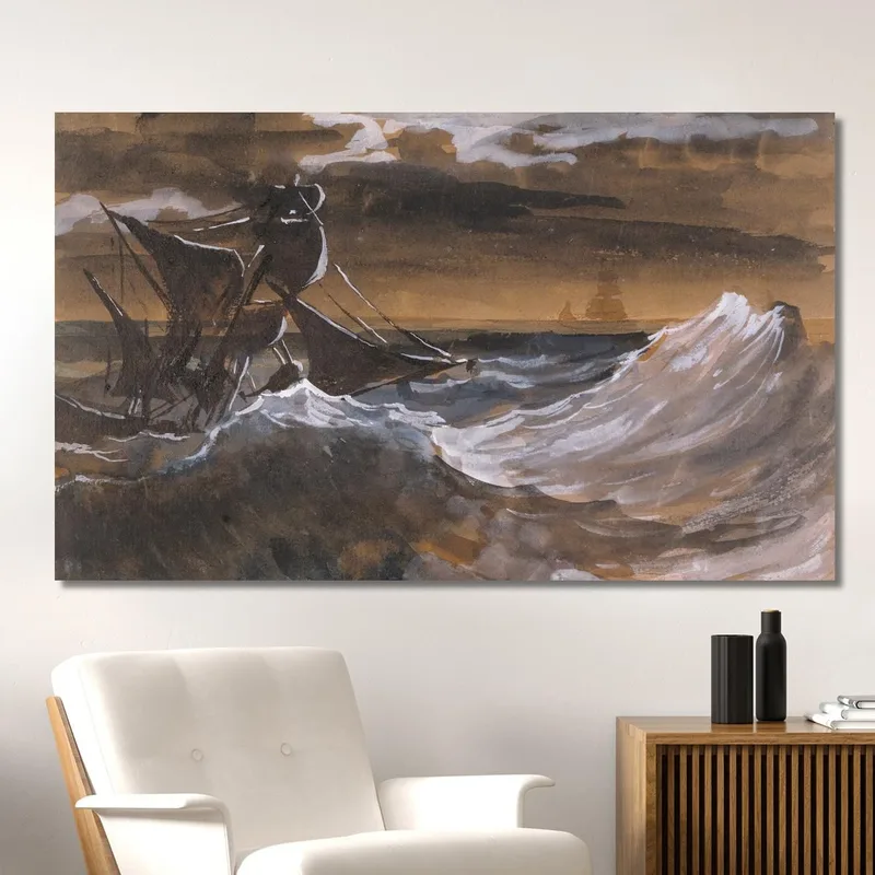 Voilier Sur Une Mer Déchaînée Théodore Géricault