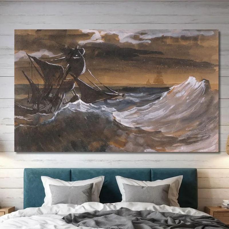 Voilier Sur Une Mer Déchaînée Théodore Géricault