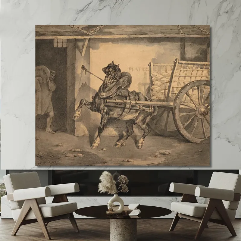 The Plastermaker'S Horse Le Cheval Du Plâtrier Théodore Géricault