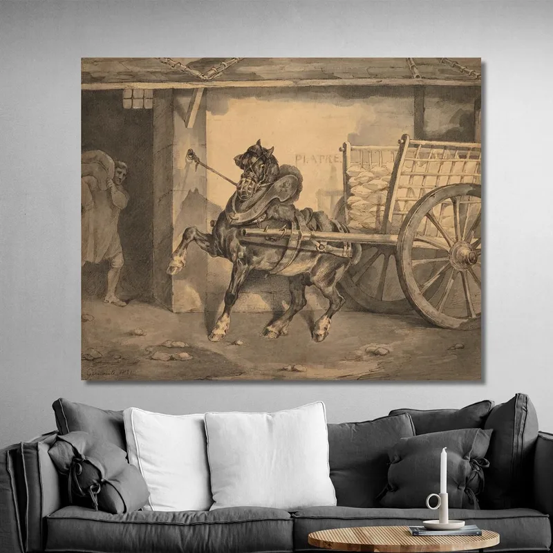 The Plastermaker'S Horse Le Cheval Du Plâtrier Théodore Géricault
