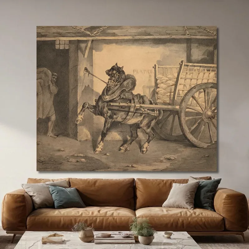 The Plastermaker'S Horse Le Cheval Du Plâtrier Théodore Géricault