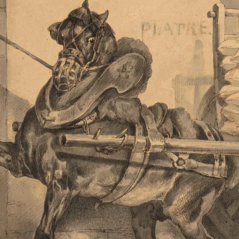 The Plastermaker'S Horse Le Cheval Du Plâtrier Théodore Géricault
