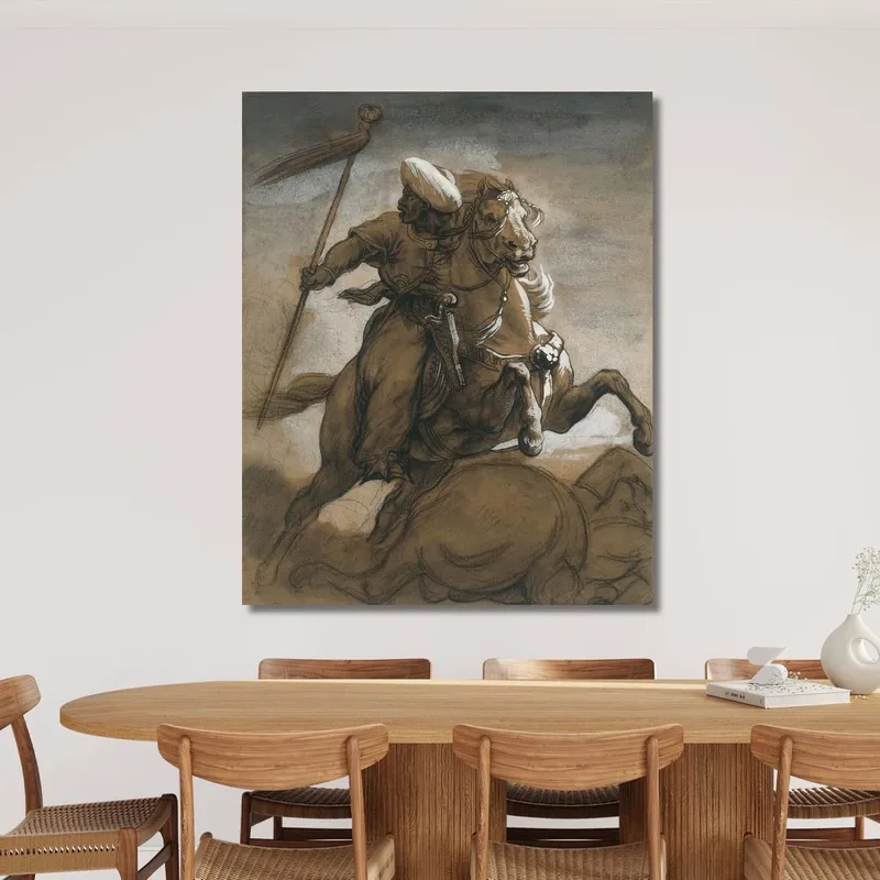 Cavalier Turc Au Combat Théodore Géricault
