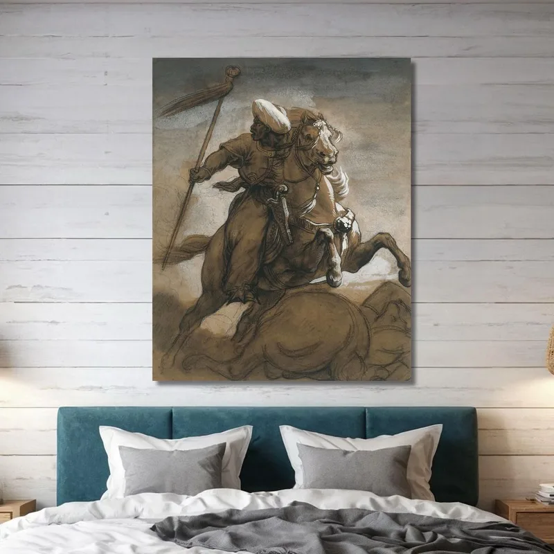 Cavalier Turc Au Combat Théodore Géricault