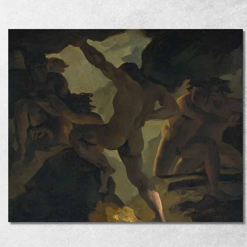 Folge Von „Krieg Der Titanen“. Théodore Géricault drucken auf leinwand