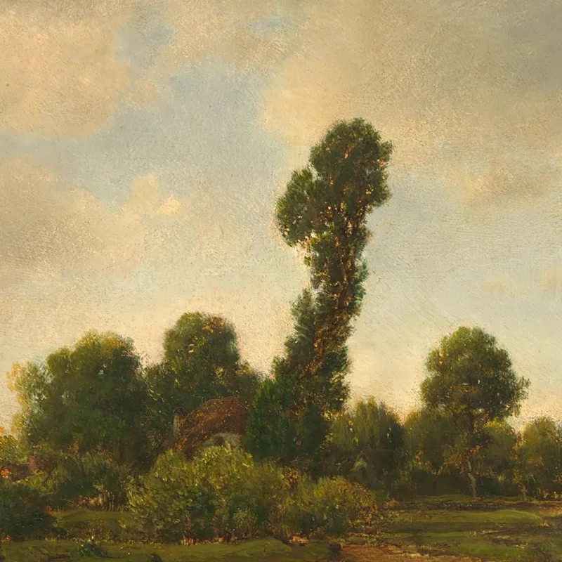Un Paysage Fluvial Théodore Rousseau