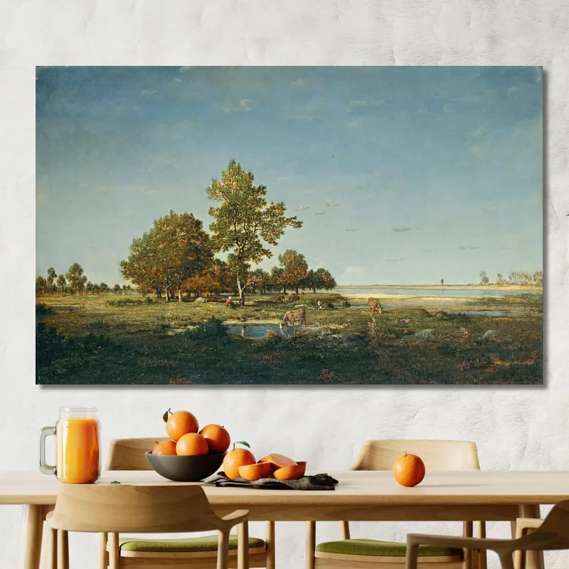 Paysage Avec Un Bouquet D'Arbres Théodore Rousseau