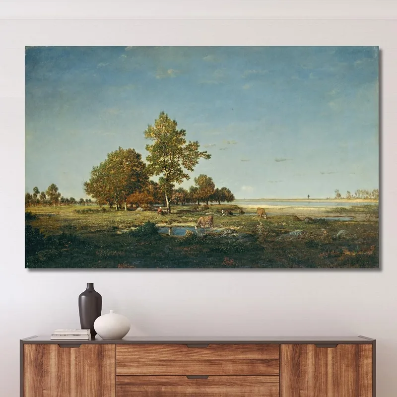 Paysage Avec Un Bouquet D'Arbres Théodore Rousseau