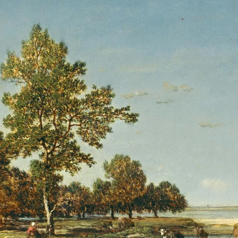 Paysage Avec Un Bouquet D'Arbres Théodore Rousseau
