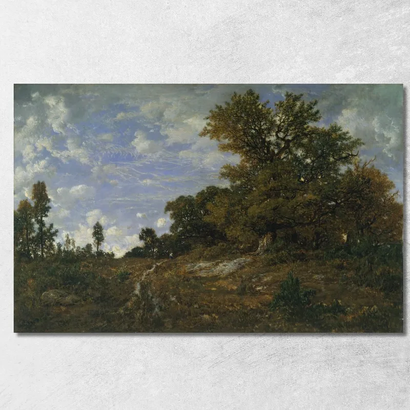 La Lisière Des Bois À Monts-Girard Forêt De Fontainebleau Théodore Rousseau tableau impression sur toile