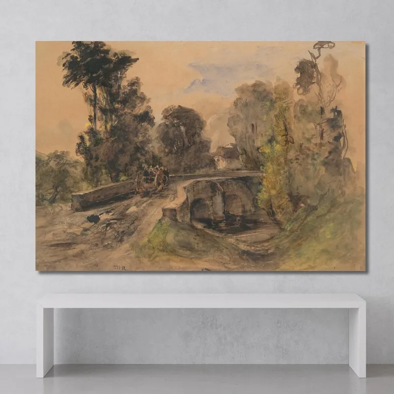 The Stone Bridge Théodore Rousseau