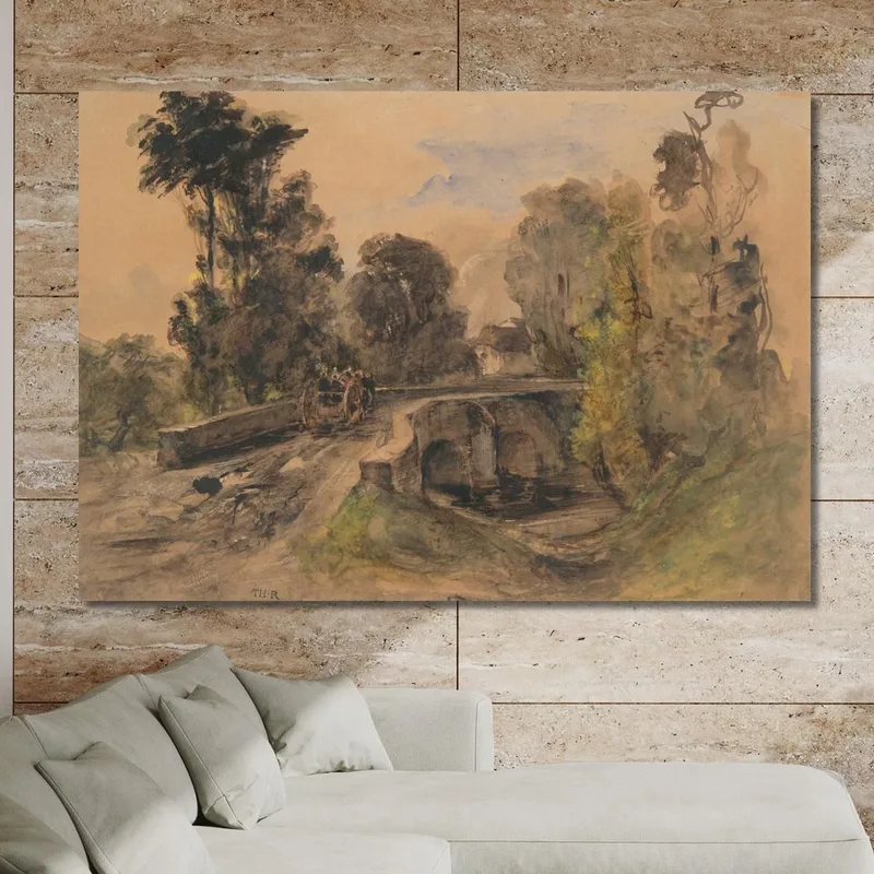 The Stone Bridge Théodore Rousseau